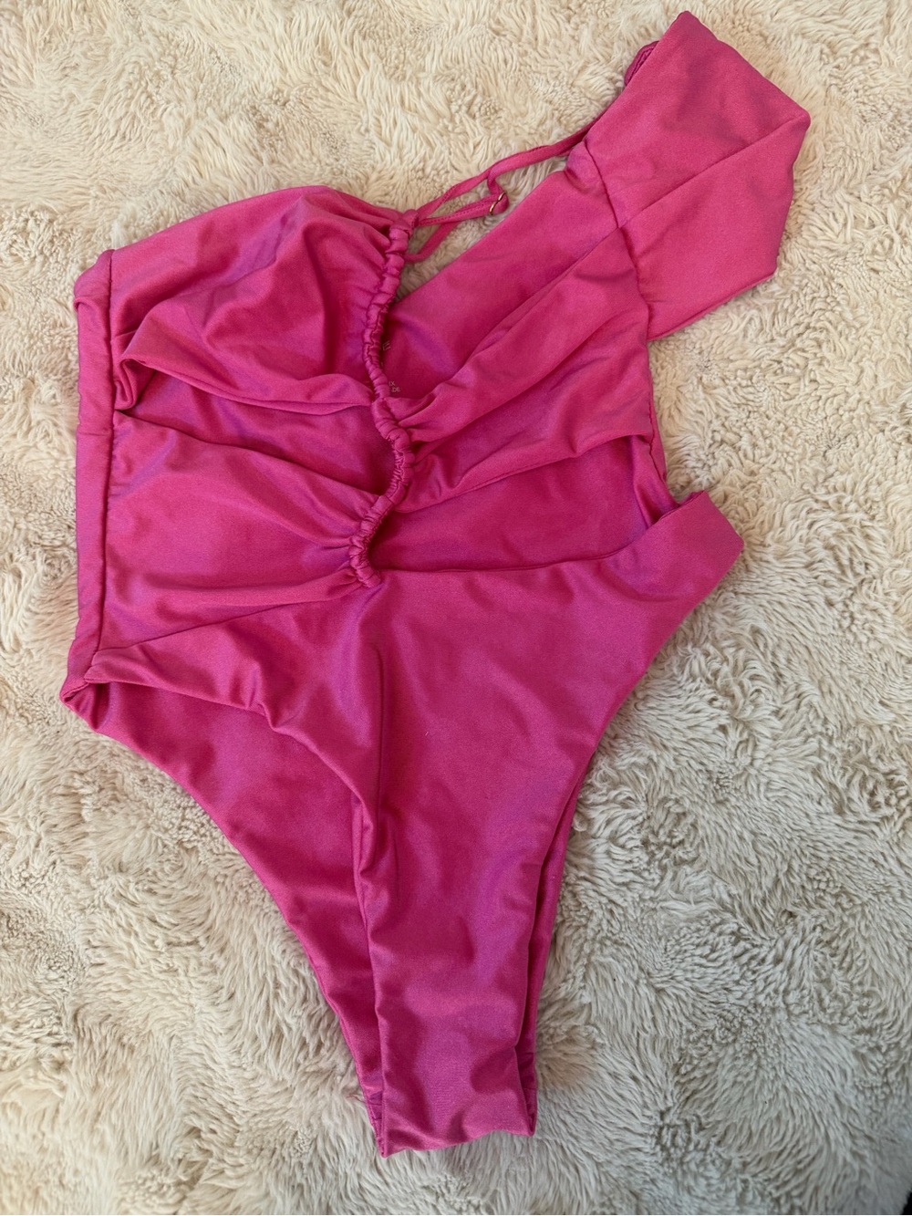 Ocean Ave by Riot Swim Alun Hot Pink Cut-Out One-Piece Swimsuit M
